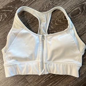 White Athleta Sports Bra